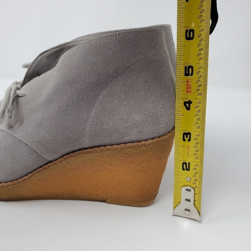 COLE HAAN- Suede Wedge Booties- Women's- Size 6.5B